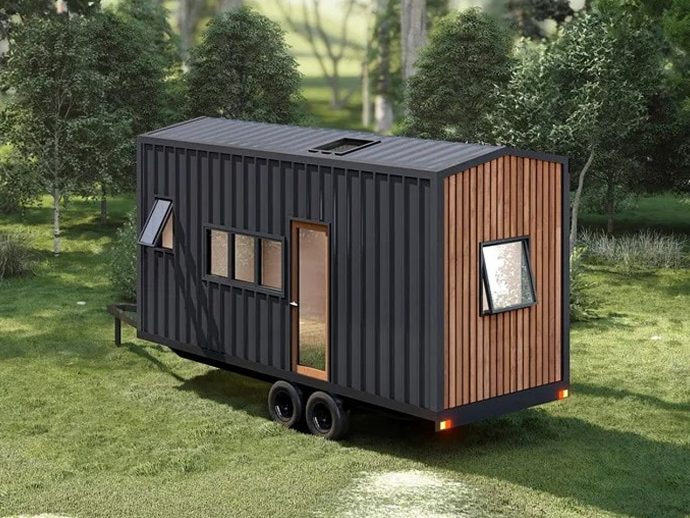 Self-Sufficient Tiny Home’s Living Room Can Be Converted Into A Bedroom