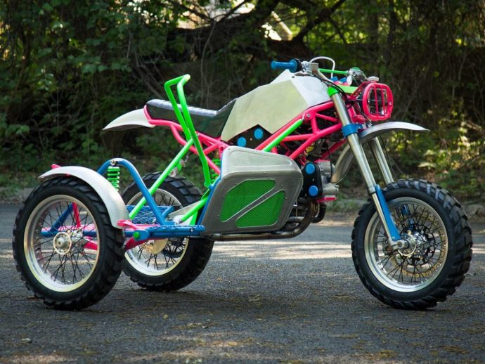 Ducati ST4 turned into a vibrant sidecar with beefy performance and off-roading capabilities