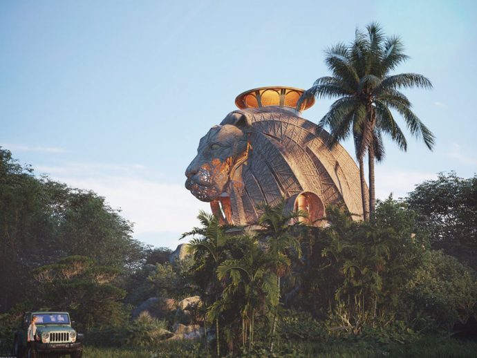 This Luxury Safari Cabin is Designed to Capture the Majesty of Lions
