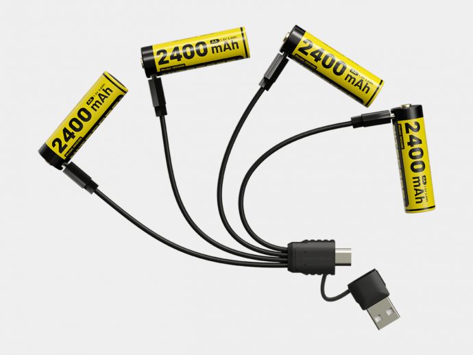 Rechargeable AA battery has a built-in USB-C port for easier charging