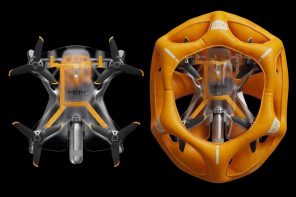 See-through Emeth drone deploys airbag to avoid terminal damage during emergency operations