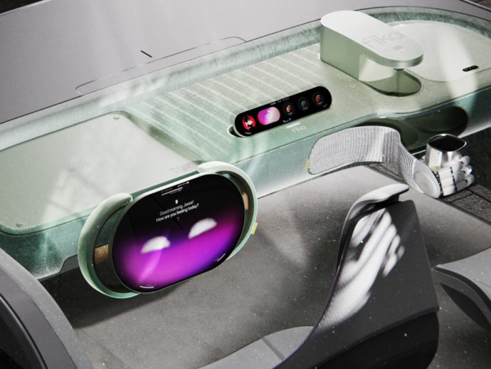 Self-driving car concept puts a robot barista on your dashboard