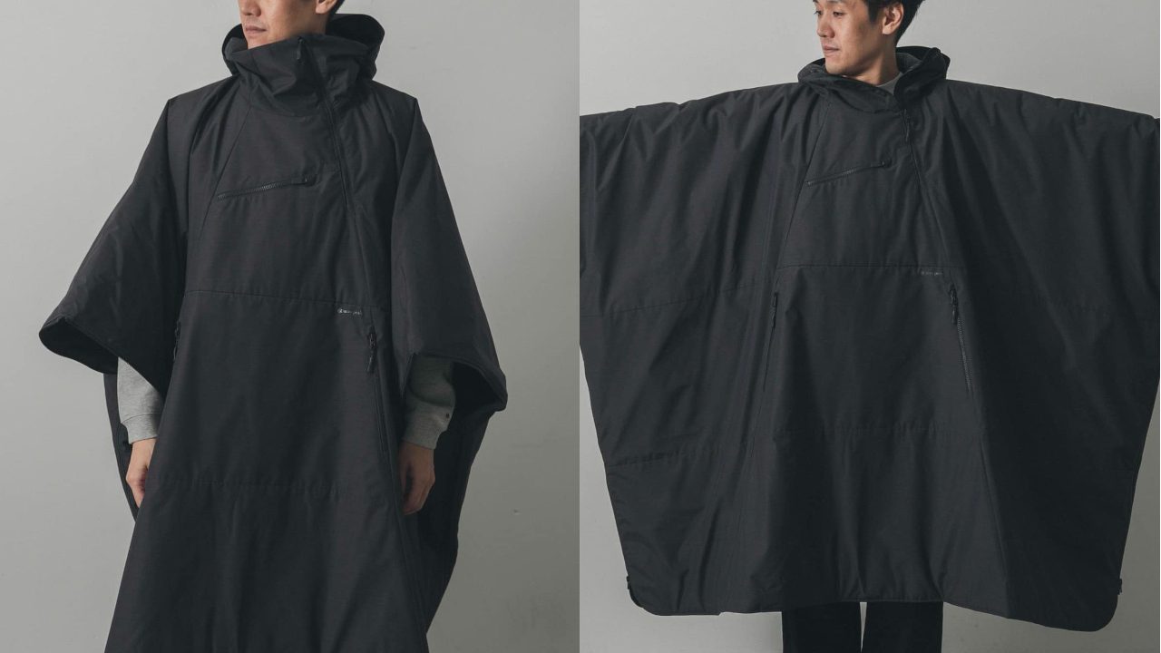 Snow Peak's insulated poncho is fire and water resistant - Yanko