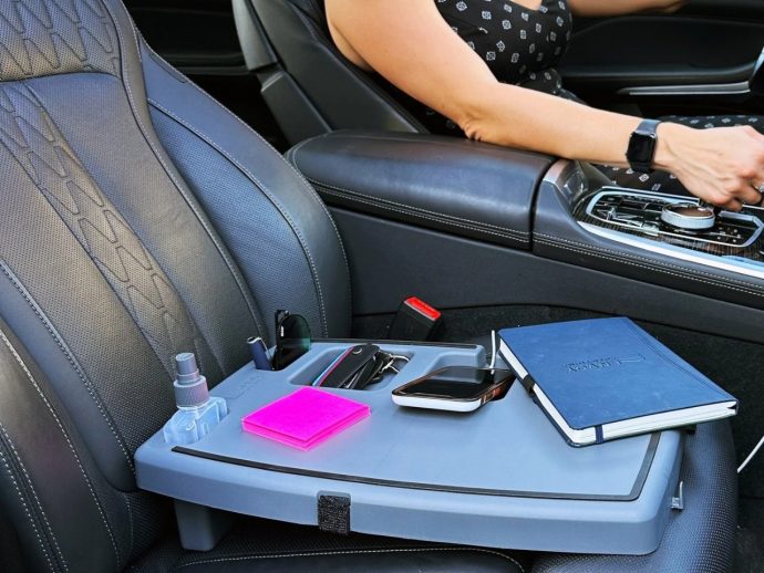 Stupid Car Tray actually gives smart ideas for using it in your car