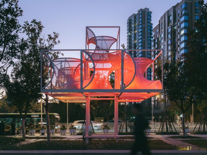 Futuristic Modular Installation Redefines Public Spaces and Fosters Community in Shanghai
