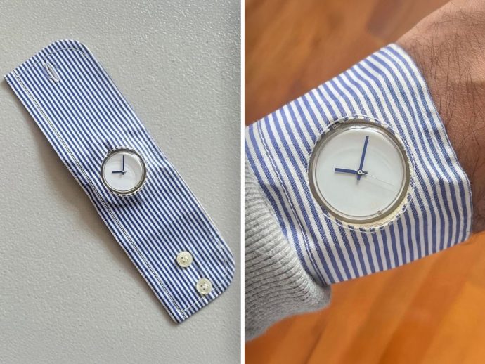 We Desperately Need More Watches Like This Shirt Cuff Watch from Swatch
