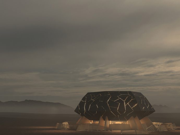 The Burning Man 2025 Temple Is A Kintsugi-Inspired Structure That Facilitates Introspection & Healing