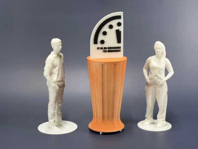 Doomsday Clock gets a sculpture symbolizing how far/close we are to catastrophe