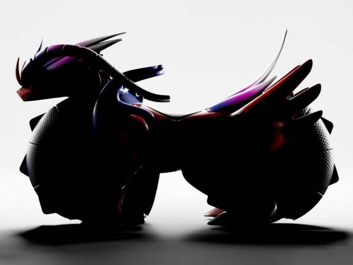 Honda’s lifelike Pokémon bike with self balancing tech stands on two wheels, walks on all four legs