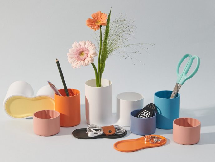 Mystic organizer concept is a minimalist but colorful set inspired by coral reefs