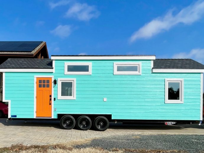 This Colorful Micro-Apartment Offers A Playful Aesthetic Paired With A Clever Space-Saving Layout