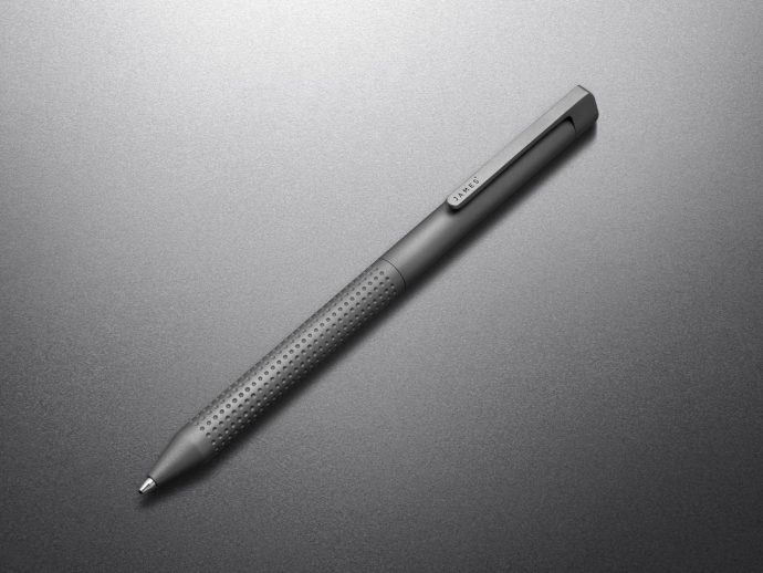 Titanium twist pen turns writing into a satisfying tactile pleasure