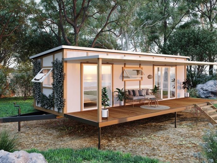 This Mediterranean-Style Tiny Dwelling Gives Vacation Vibes While Functioning As A Full-Time Residence