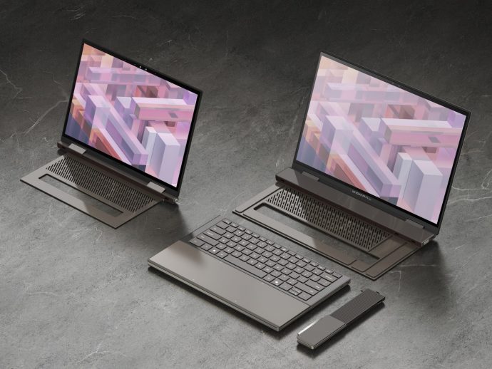 Compal’s New Framework-Style Laptop Lets You Swap Parts Like LEGO Bricks
