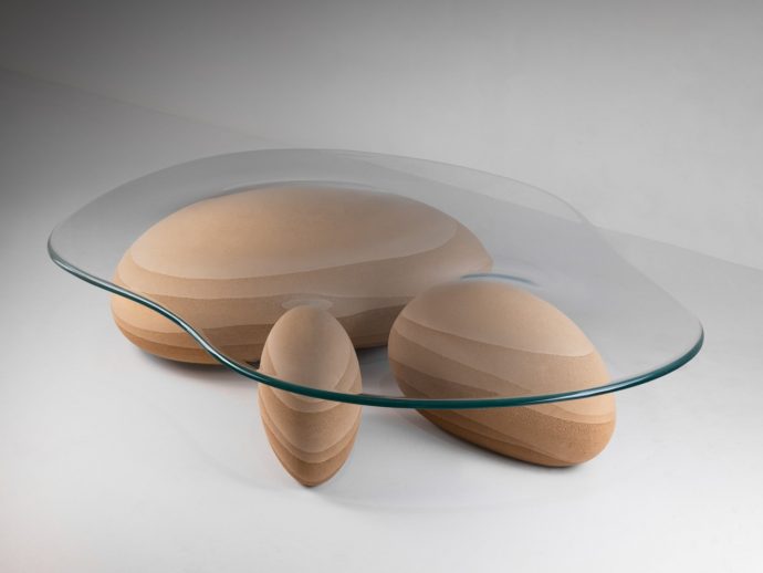 Desertscape coffee table blends harshness and gentleness in beautiful harmony