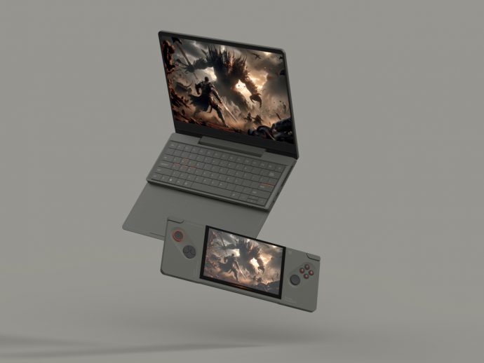 Modular gaming Laptop concept has a touchpad that doubles as a detachable handheld