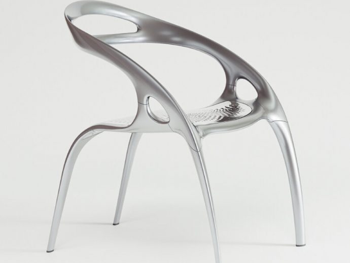 Space Mission Data And Magnesium Come Together in Ross Lovegrove’s Innovative Chair Design
