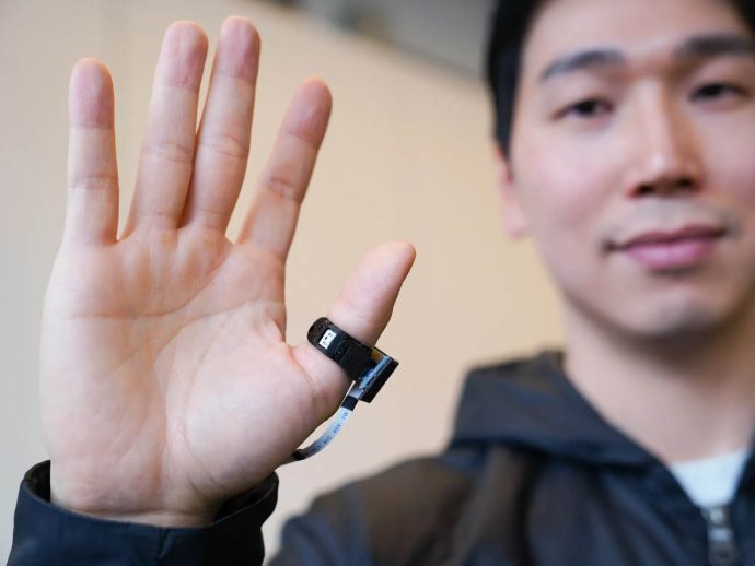 SpellRing is an AI-enabled smart ring that converts American Sign Language into phone text