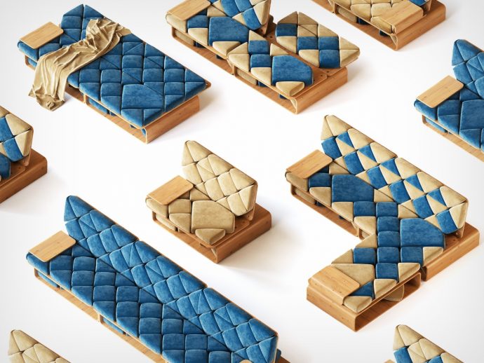 This Modular Seating Solution Combines the Concepts of Crocs, LEGO, and Japanese Minimalism