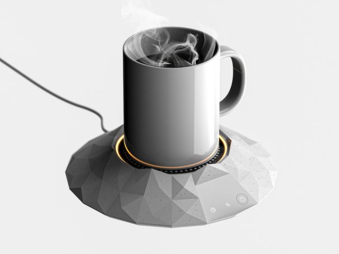 Volcano-inspired cup warmer concept offers a modern interpretation of Nature’s hottest design
