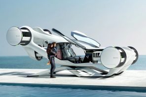 World’s Weirdest Flying Car Uses Spinning Drums Instead Of Propellers For Better Stability