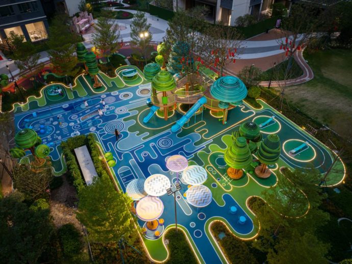 This Guangzhou Playground is an Urban Jungle where Artful Play meets Nature-Inspired Design