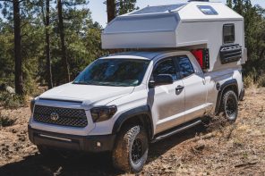 Aterra slide-in, hard-shell camper is designed for overlanders who want their rigs to evolve with them