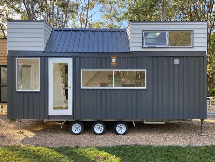 This Stylish Tiny House With Two Lofts Feels Surprisingly Spacious & Airy