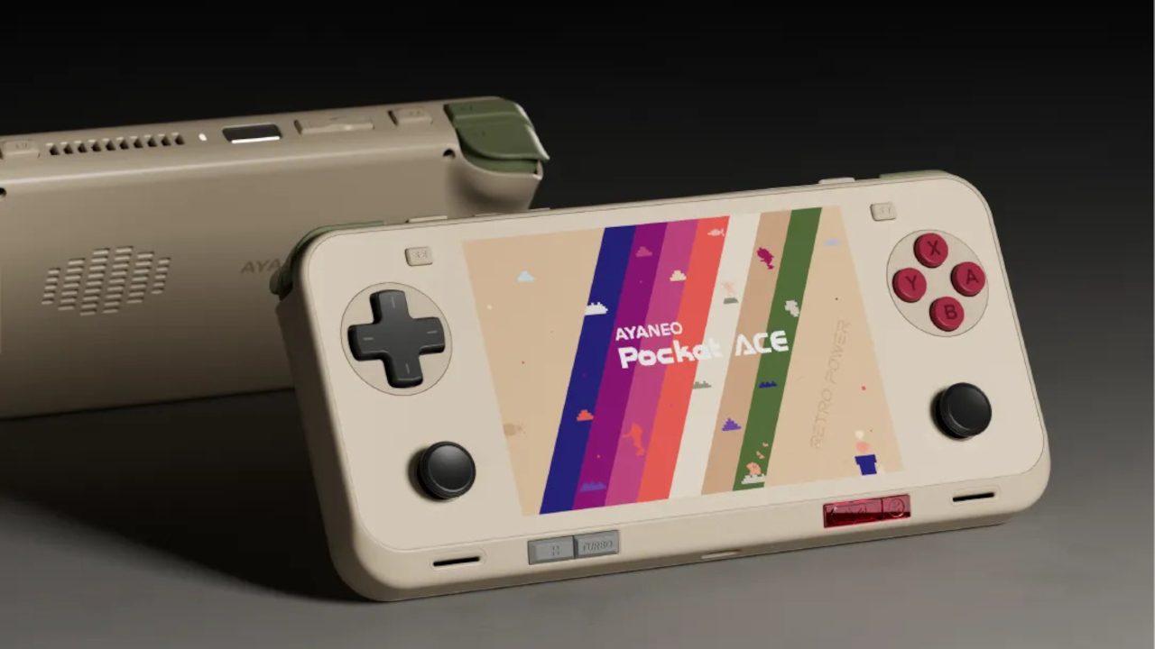 AYANEO Pocket ACE Android gaming handheld is designed for retro