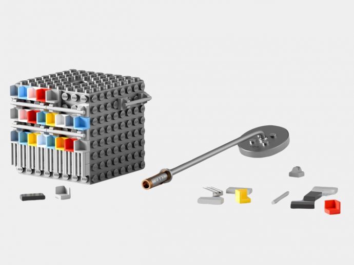 Charging station concept lets you integrate Lego pieces for creative purposes