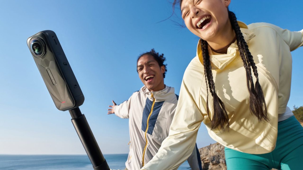 Insta360 X5 360-degree camera comes with replaceable lenses