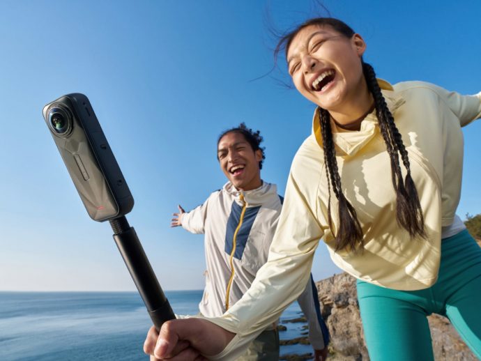 Insta360 X5 360-degree camera comes with replaceable lenses
