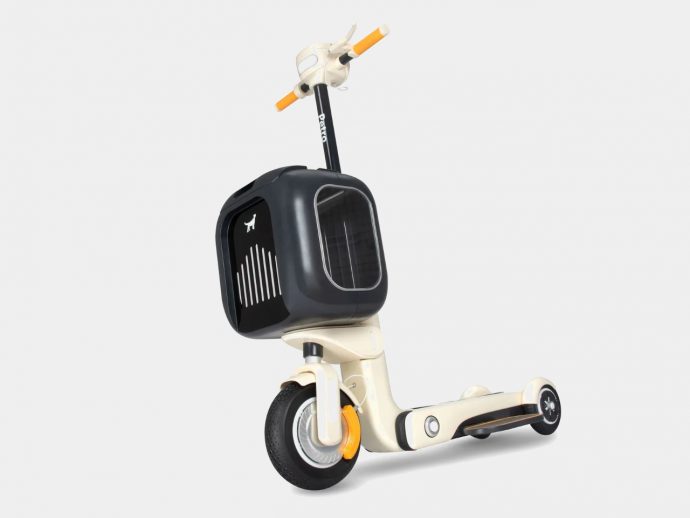 Integrated scooter and pet carrier system lets you bring your fur baby around
