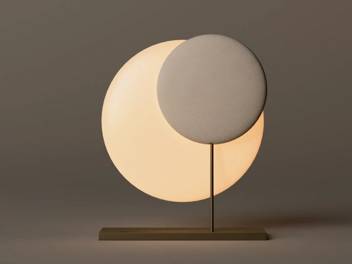 Moonbeam lamp brings a poetic slice of lunar light to your space