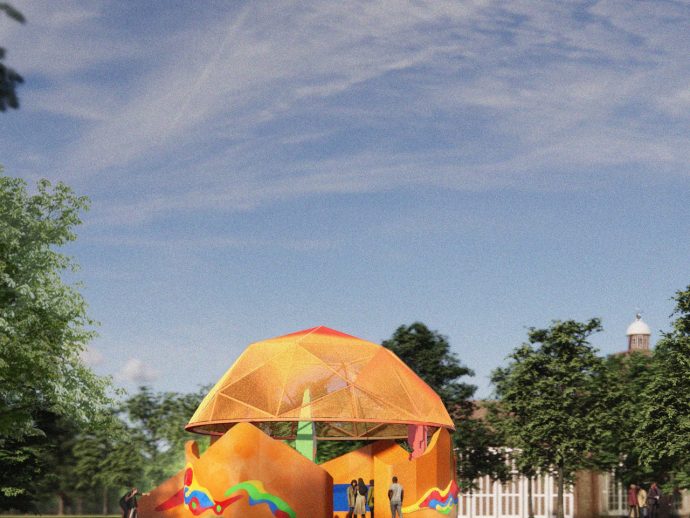 This Whimsical & Playful Children’s Pavilion Is Made From LEGO Blocks