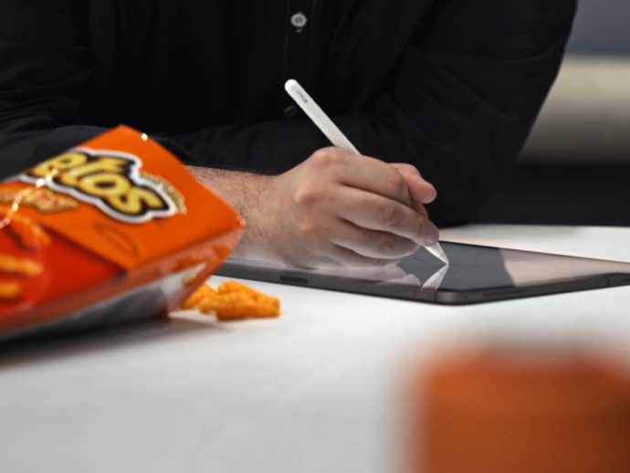 Wipe your messy Cheetos-dusted fingers on these orange pants without any guilt