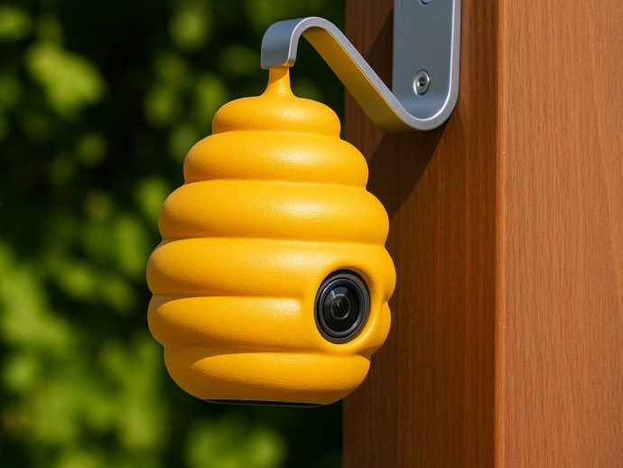 Beehive-shaped Smart Home Camera Deters Thieves While Blending Into Nature