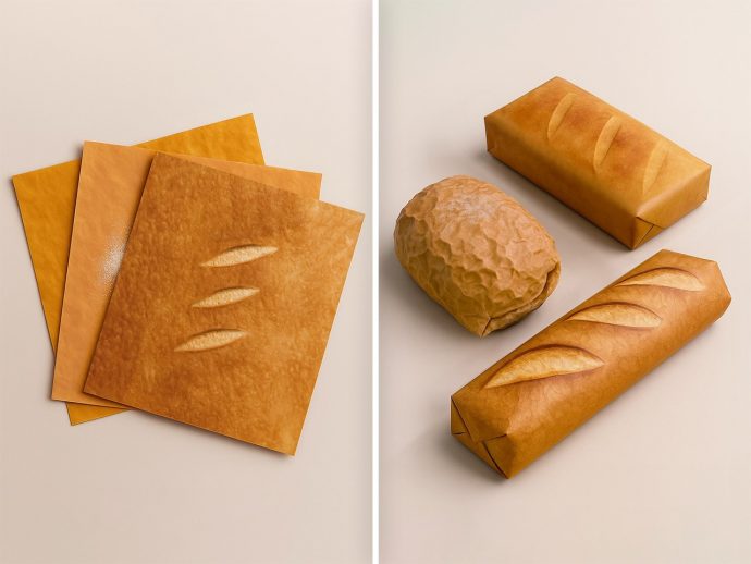 This gift wrap paper makes your presents look like fresh loaves of bread