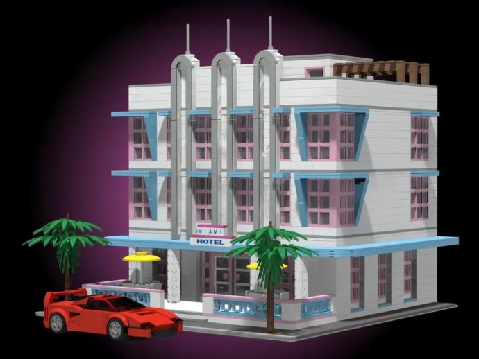 We Got A Miami Vice City LEGO Hotel Build Before We Got GTA 6