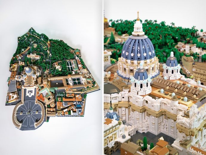 This 67,000-Brick LEGO Vatican City Replica Looks So Real, You Could Hold A Conclave In It