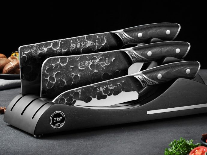 These Galaxy-Inspired ‘Cratered’ Chef Knives Look Like They Were Forged In The Cosmos