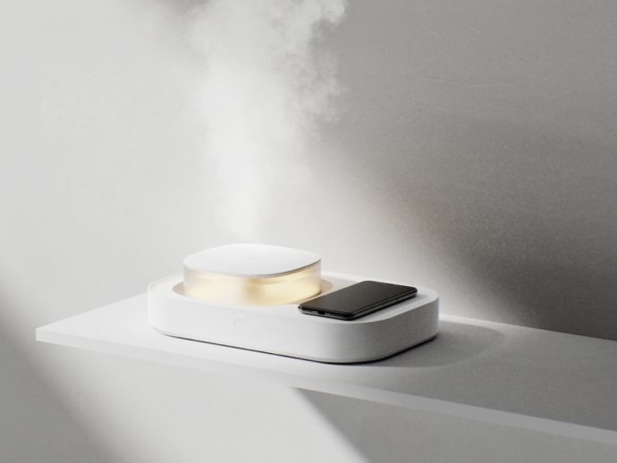 Humidifier and wireless charger concept brings gentle approach to digital detox