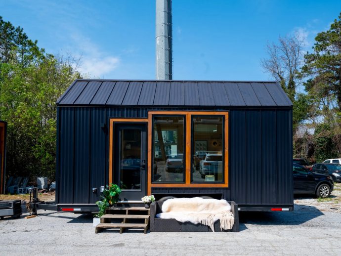 Affordable $50K Scandinavian-Style Tiny Home Offers Modern Minimalist Living For Four People