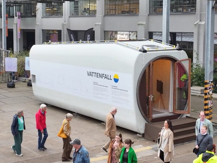 Nestle Tiny House: Wind Turbine Nacelle Gets a Second Life as Compact Living