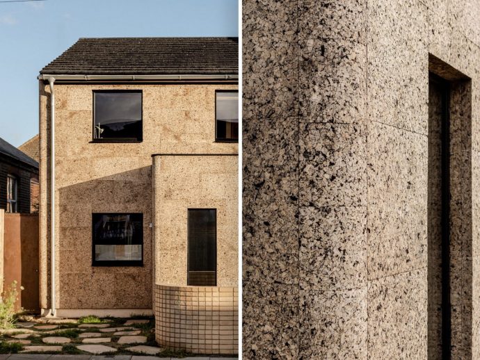 This 1970s House Gets a Sustainable Cork Makeover And It’s Disrupting London Architecture