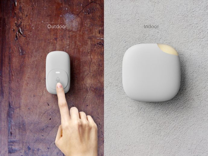 Pebble-Inspired Minimalist Wireless Doorbell Concept Welcomes With Warmth