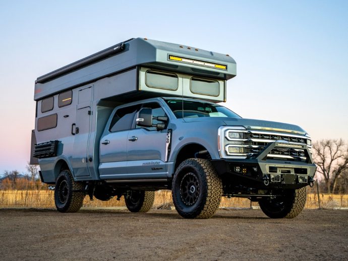 Rossmonster Baja Trail LX is ultimate off-road, off-grid retractable hard-top camper for year-round expeditions