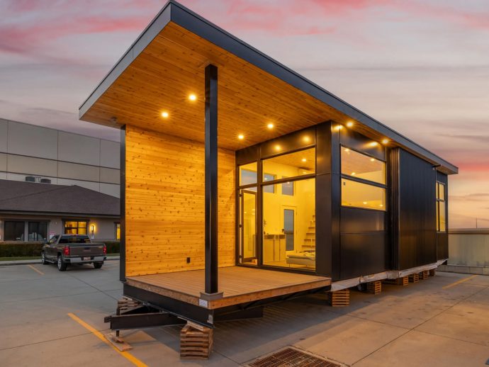This Plus-Size Tiny Home Offers Spacious Living & Modern Comfort In A Compact Design