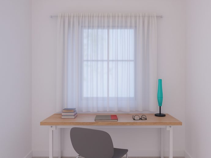 Virtual window sheds light in window-less rooms