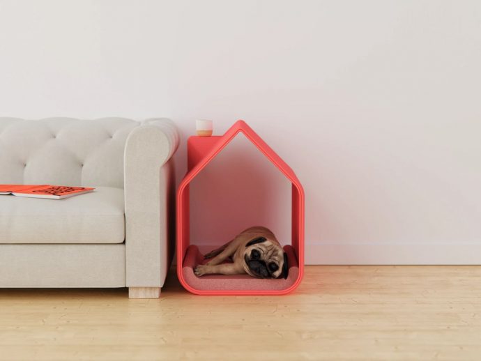 3D-Printed Dog House Blends Pet Comfort with Modern Functionality